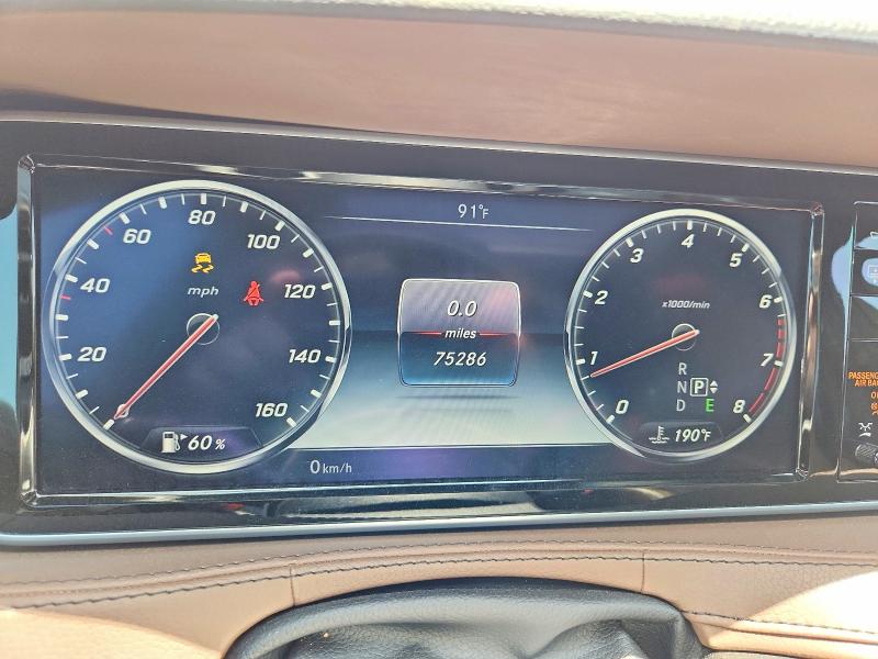 2016 Mercedes-benz S-klasse VIN WDDUG8CB4GA228523 COPART salvage auction — FRONT END, Tx - Salvage Vehicle Title, sold $13,500 on 2026-07-16 (photo 9)