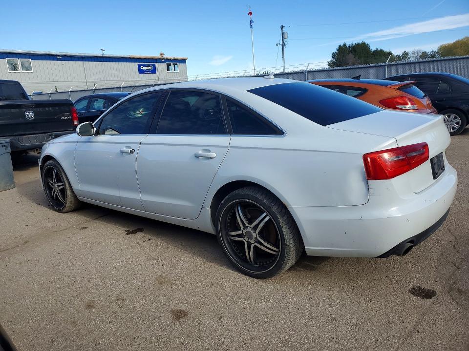 2012 Audi A6 VIN WAUFGCFC1CN141270 COPART salvage auction — FRAME DAMAGE, On - Permit No Brand - Unfit, sold $1,000 on 2026-07-09 (photo 2)