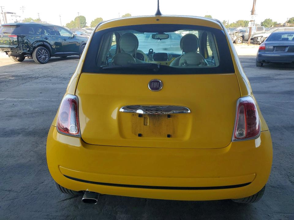 2017 Fiat 500 VIN 3C3CFFKR8HT503000 COPART salvage auction — FRONT END, Ca - Salvage Certificate, sold $1,550 on 2026-07-02 (photo 6)