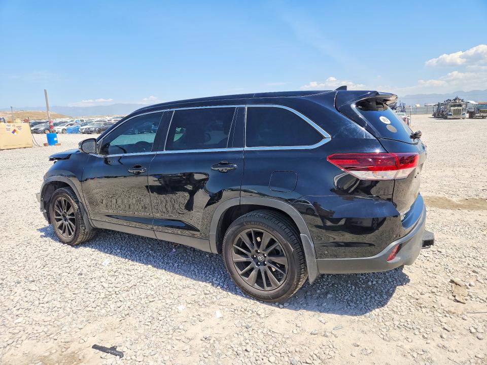 2019 Toyota Highlander VIN 5TDJZRFH3KS600281 COPART salvage auction — FRONT END, Co - Public - Salvage Title, sold $6,600 on 2026-07-10 (photo 2)