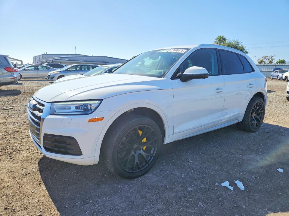 2018 Audi Q5 VIN WA1ANAFY5J2135550 COPART salvage auction — FRONT END, Fl - Dis/Dlr/Exp Only Clean Title, sold $5,100 on 2026-07-07 (photo 1)