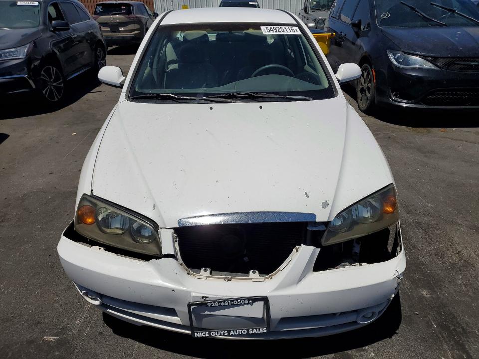 2004 Hyundai Elantra VIN KMHDN46D24U907380 COPART salvage auction — FRONT END, Nv - Salvage Title, sold $375 on 2026-07-06 (photo 5)