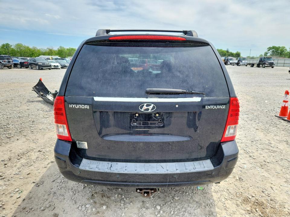 2008 Hyundai Entourage VIN KNDMC233886048395 COPART salvage auction — FRONT END, Oh - Cert Of Title-Salvage, sold $475 on 2026-07-07 (photo 6)