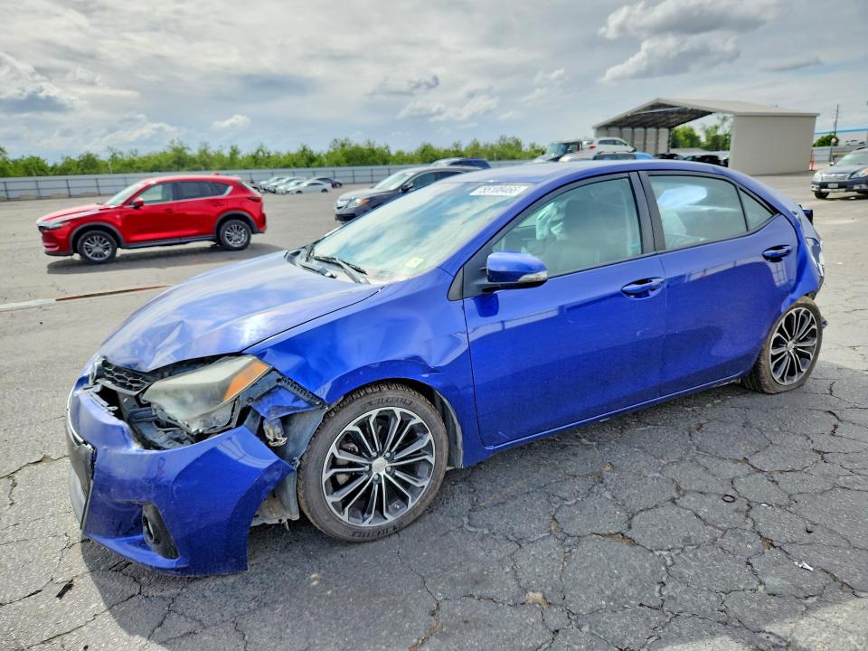 2016 Toyota Corolla VIN 5YFBURHE2GP531766 COPART salvage auction — REAR END, Ca - Salvage Certificate, sold $850 on 2026-07-09 (photo 1)