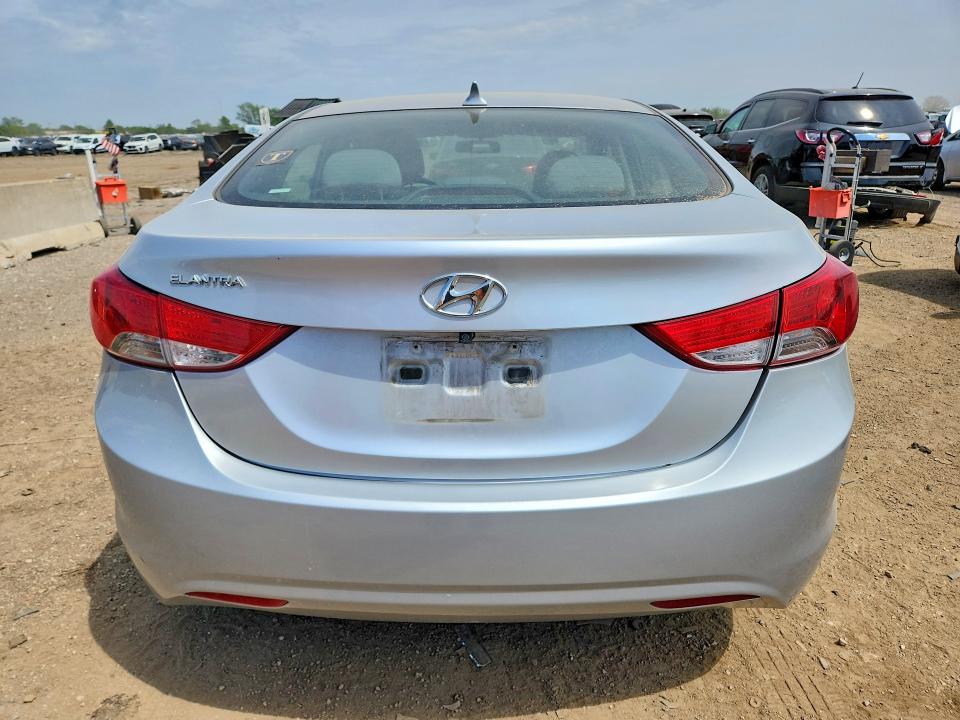 2011 Hyundai Elantra VIN 5NPDH4AE2BH035821 COPART salvage auction — VANDALISM, Il - Salvage Certificate, sold $1,000 on 2026-07-02 (photo 6)