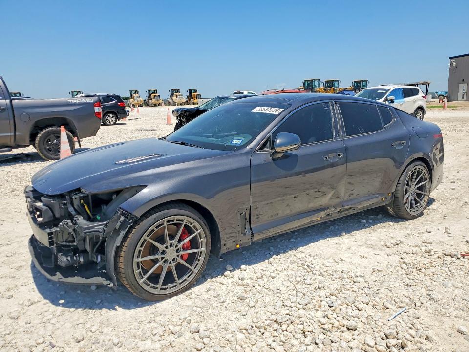 2022 Kia Stinger VIN KNAE55LC5N6109310 COPART salvage auction — FRONT END, Tx - Salvage Vehicle Title, sold $8,600 on 2026-07-02 (photo 1)