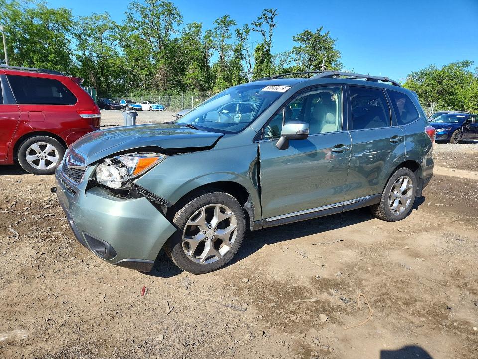 2015 Subaru Forester VIN JF2SJAWC5FH528108 COPART salvage auction — FRONT END, Md - Cert Of Salvage > 75% Damage, sold $550 on 2026-07-02 (photo 1)