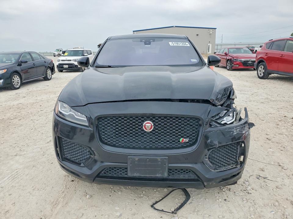 2018 Jaguar F-pace VIN SADCM2FV7JA286784 COPART salvage auction — FRONT END, Tx - Salvage Vehicle Title, sold $80 on 2026-07-23 (photo 5)