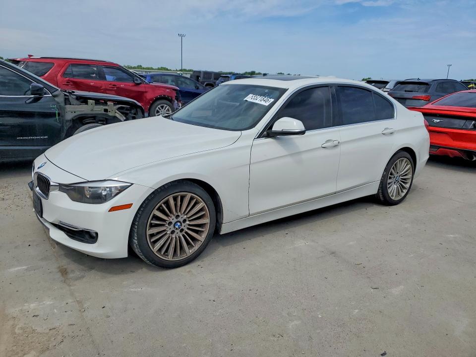2012 BMW 3er VIN WBA3A5G54CNP17045 COPART salvage auction — FRONT END, Tx - Salvage Vehicle Title, sold $175 on 2026-07-30 (photo 1)
