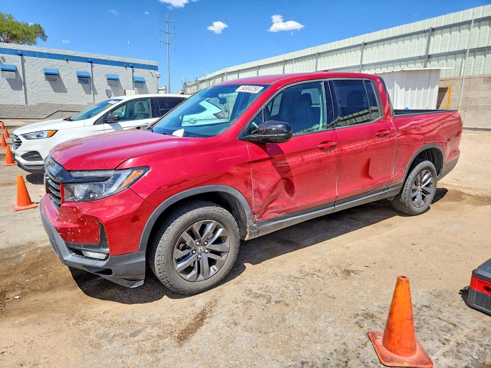 2021 Honda Ridgeline VIN 5FPYK3F18MB017450 COPART salvage auction — MINOR DENT/SCRATCHES, Nm - Cert Of Title-Salvage, sold $11,000 on 2026-07-09 (photo 1)