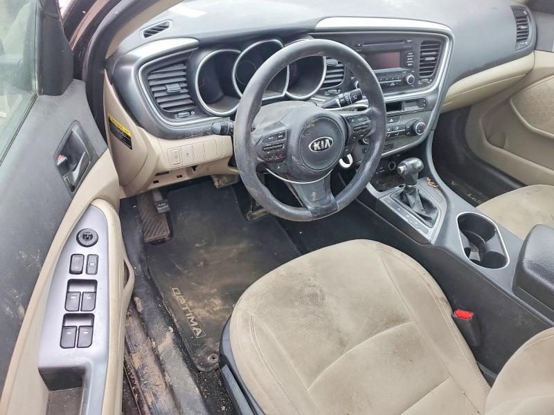 2015 Kia Optima VIN 5XXGM4A77FG468109 COPART salvage auction — MECHANICAL, Va - Certificate Of Title, sold $1,050 on 2026-07-09 (photo 8)