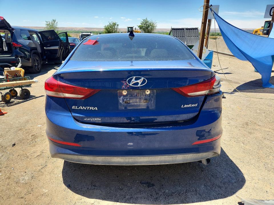 2017 Hyundai Elantra VIN 5NPD84LF8HH066103 COPART salvage auction — REAR END, Nm - Cert Of Title-Salvage, sold $1,900 on 2026-07-09 (photo 6)