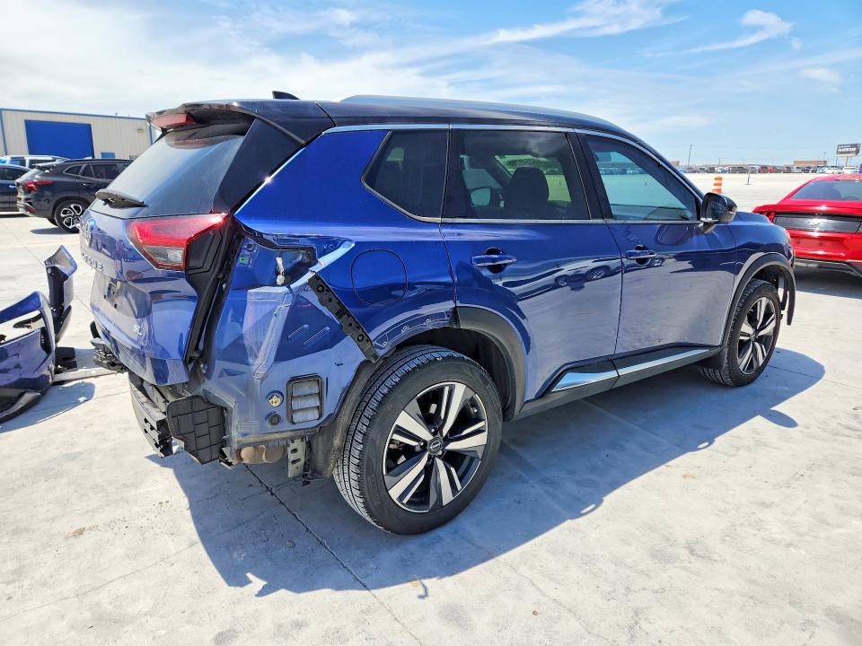 2023 Nissan Rogue VIN JN8BT3CAXPW417384 COPART salvage auction — REAR END, Tx - Certificate Of Title, sold $175 on 2026-07-31 (photo 3)