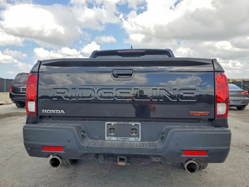 2024 Honda Ridgeline VIN 5FPYK3F67RB001968 COPART salvage auction — UNDERCARRIAGE, Fl - Cert Of Title Slvg Rebuildable, sold $13,400 on 2026-07-09 (photo 6)