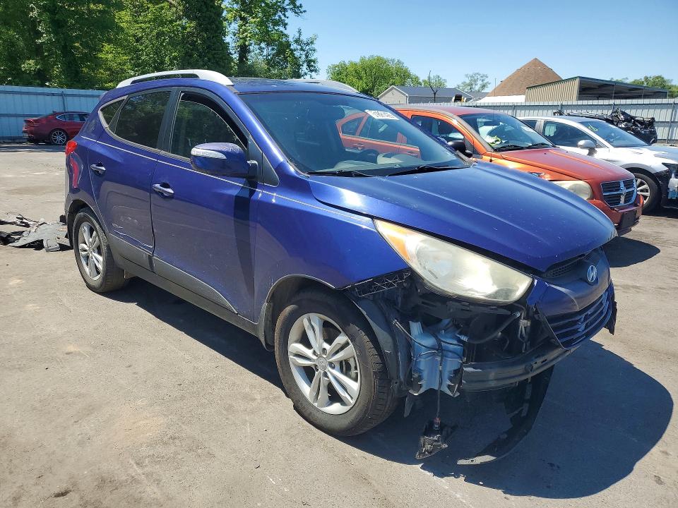 2013 Hyundai Tucson VIN KM8JUCAC7DU693467 COPART salvage auction — FRONT END, NJ - CERT OF TITLE-SALVAGE, sold $1,600 on 2026-07-28 (photo 4)