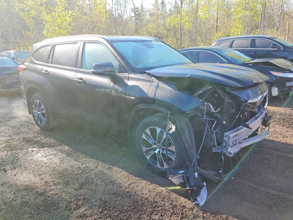 2020 Toyota Highlander VIN 5TDGZRBH4LS513653 COPART salvage auction — FRONT END, On - Permit Salvage, sold $2,850 on 2026-07-09 (photo 4)