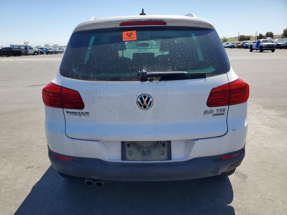 2013 Volkswagen Tiguan VIN WVGBV3AXXDW601034 COPART salvage auction — MINOR DENT/SCRATCHES, CA - DIS/DLR/EXP ONLY CLEAN TITLE, sold $2,100 on 2026-07-20 (photo 6)