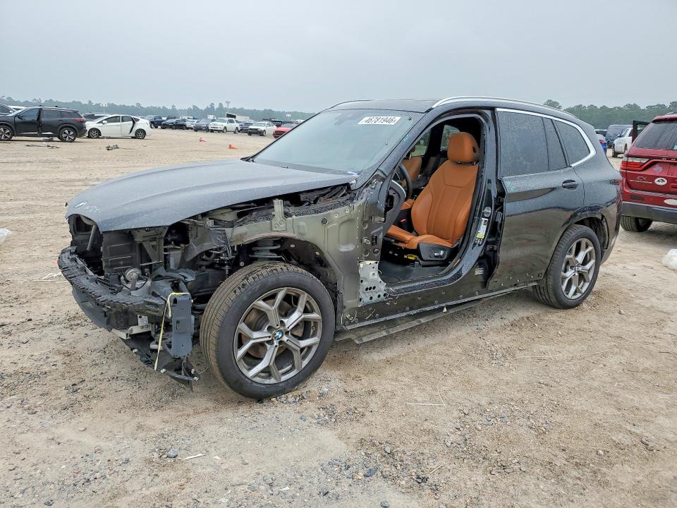 2023 BMW X3 VIN 5UX53DP09P9S17223 COPART salvage auction — FRONT END, Tx - Salvage Vehicle Title, sold $15,100 on 2026-07-10 (photo 1)