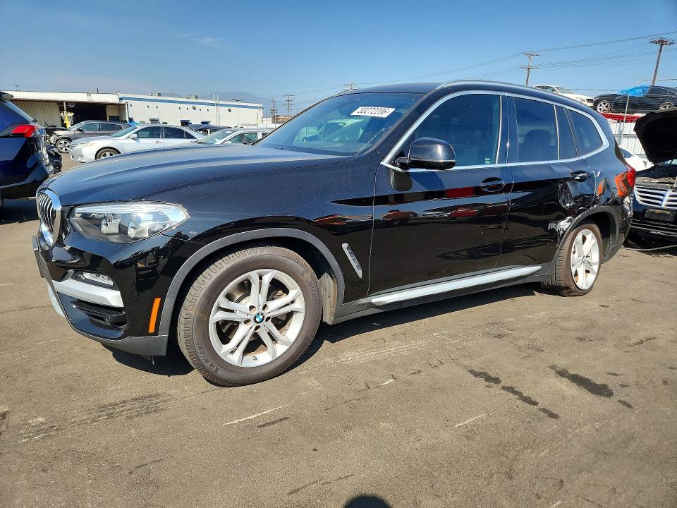 2019 BMW VIN 5UXTR7C55KLF27800 COPART salvage auction — REAR END, Ca - Salvage Certificate, sold $7,000 on 2026-07-13 (photo 1)