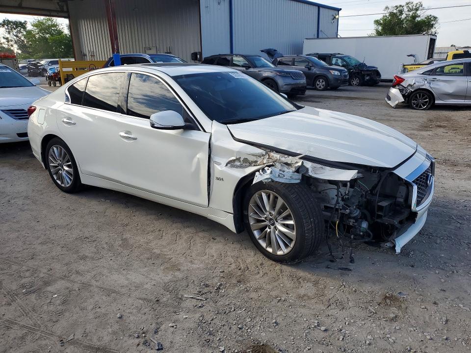 2019 Infiniti Q50 VIN JN1EV7AP6KM516146 COPART salvage auction — FRONT END, Fl - Cert Of Title Slvg Rebuildable, sold $4,150 on 2026-07-14 (photo 4)