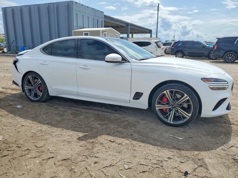 2025 Genesis VIN KMTG34SC1SU145422 COPART salvage auction — REAR END, Fl - Cert Of Title Slvg Rebuildable, sold $12,400 on 2026-07-14 (photo 4)