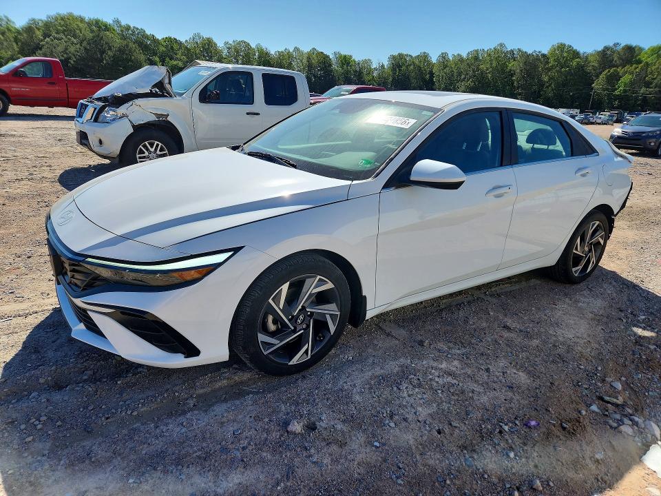 2024 Hyundai Elantra VIN KMHLS4DG0RU808114 COPART salvage auction — REAR END, Va - Cert Of Title - Salvage, sold $7,400 on 2026-07-06 (photo 1)