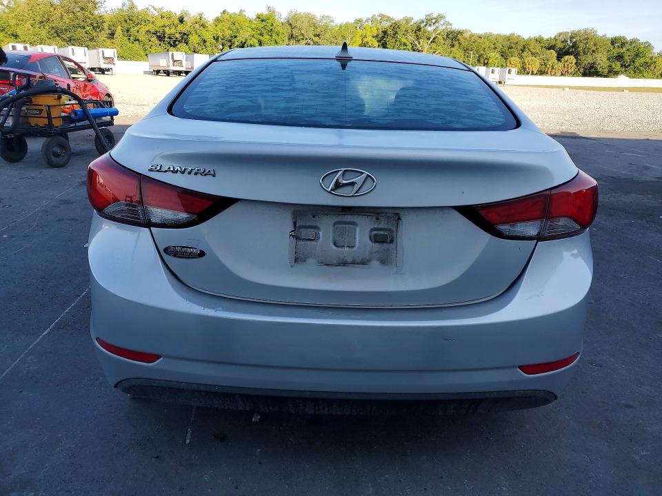 2015 Hyundai Elantra VIN KMHDH4AEXFU438047 COPART salvage auction — FRONT END, Fl - Cert Of Title Slvg Rebuildable, sold $550 on 2026-07-13 (photo 6)