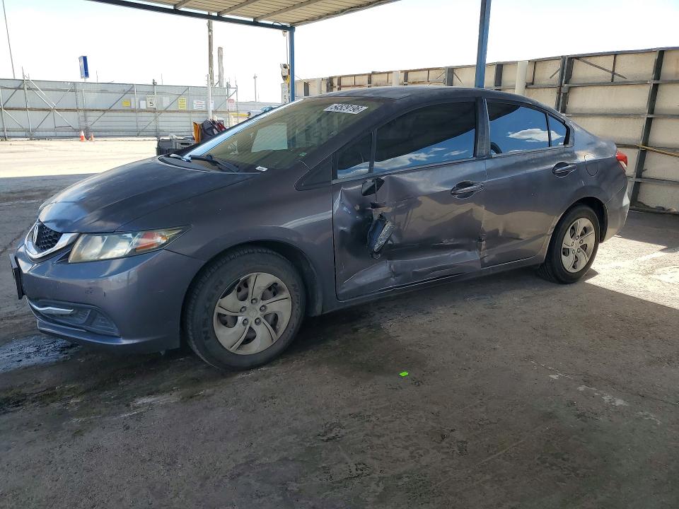 2015 Honda Civic VIN 2HGFB2F55FH520526 COPART salvage auction — SIDE, Nm - Cert Of Title-Salvage, sold $800 on 2026-07-24 (photo 1)