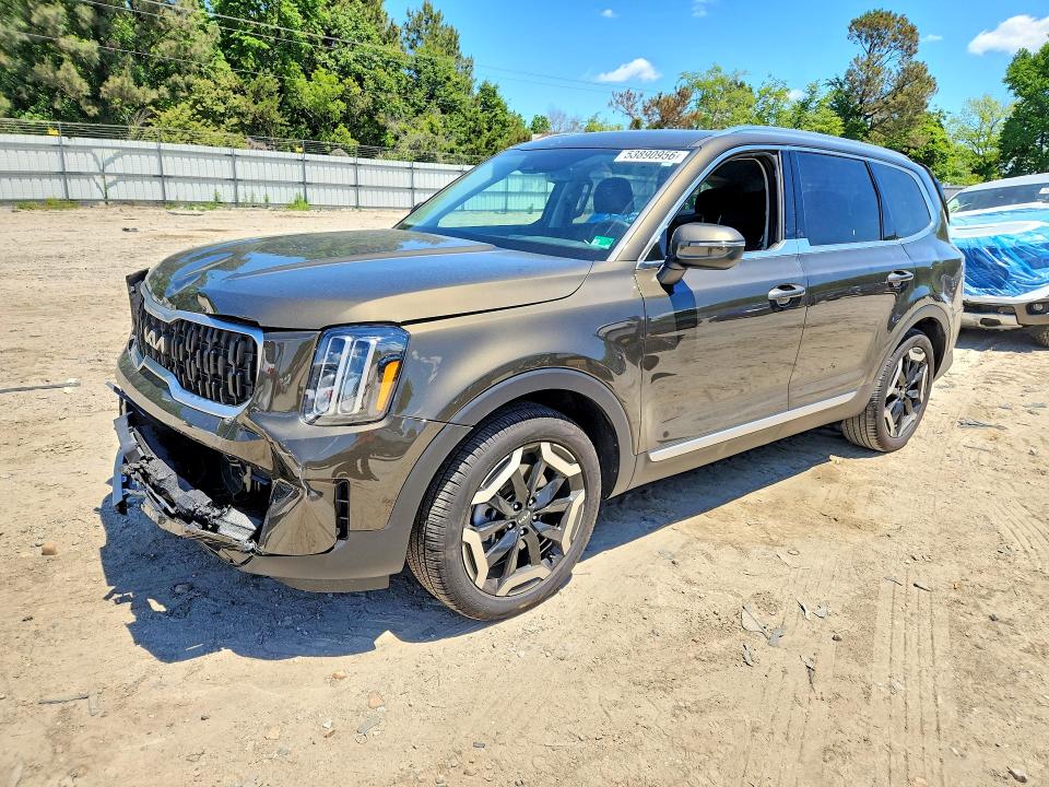 2025 Kia Telluride VIN 5XYP3DGC4SG662657 COPART salvage auction — REAR END, Va - Cert Of Title - Salvage, sold $11,400 on 2026-07-07 (photo 1)