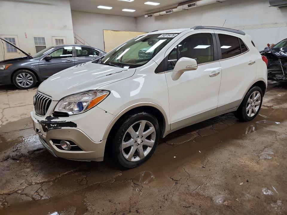 2015 Buick Encore VIN KL4CJCSB9FB237460 COPART salvage auction — FRONT END, MI - CERT OF TITLE-REBUILT SALVAGE, sold $1,550 on 2026-07-22 (photo 1)