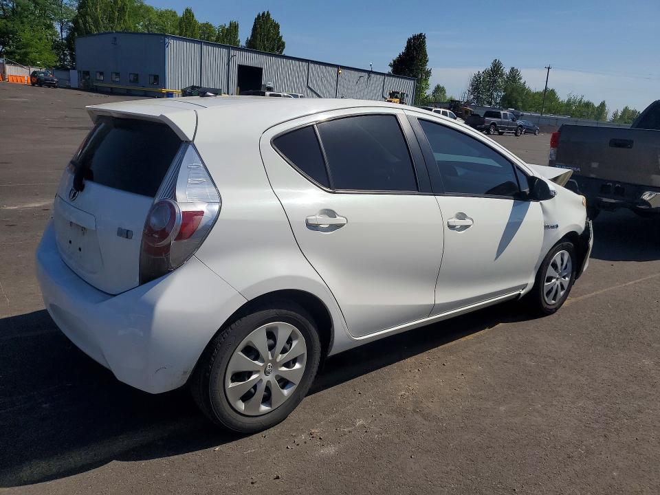 2014 Toyota Prius VIN JTDKDTB33E1563356 COPART salvage auction — FRONT END, OR - SALVAGE TITLE CERTIFICATE, sold $1,050 on 2026-08-01 (photo 3)