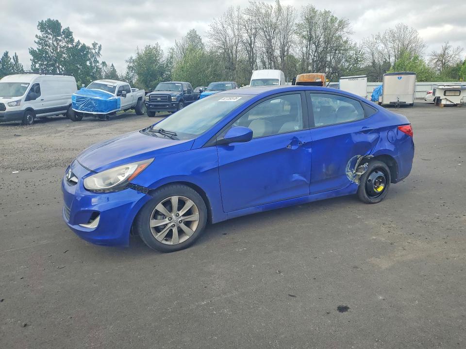 2012 Hyundai VIN KMHCU4AE6CU182301 COPART salvage auction — SIDE, Or - Salvage Title Certificate, sold $550 on 2026-07-13 (photo 1)