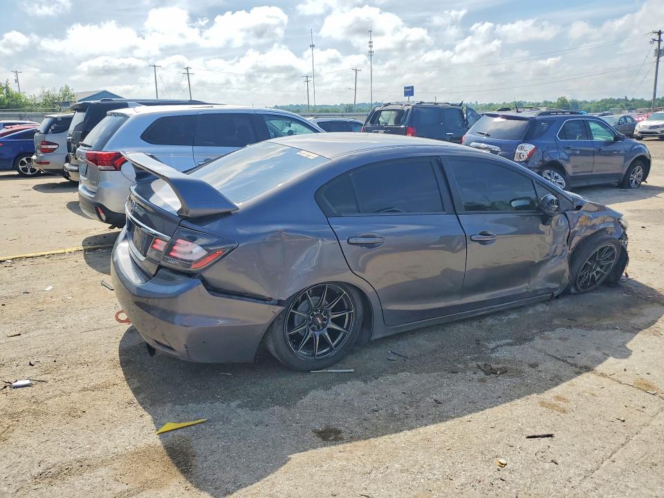 2014 Honda Civic VIN 2HGFB2F52EH552882 COPART salvage auction — FRONT END, Ky - Cert Of Title-Salvage, sold $600 on 2026-07-29 (photo 3)
