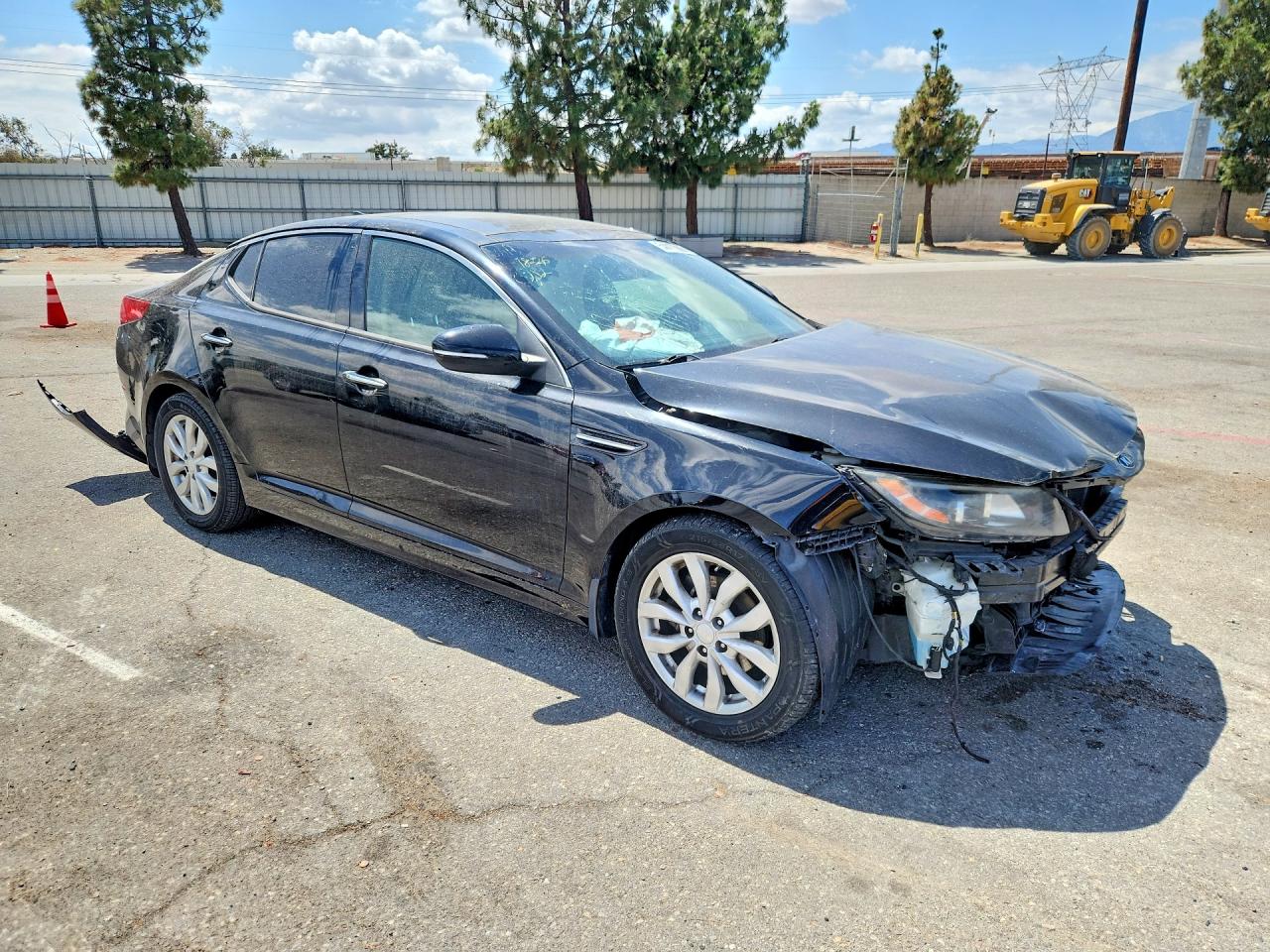 2014 Kia Optima VIN 5XXGN4A73EG338601 COPART salvage auction — Front End, CA - SALVAGE CERTIFICATE, sold $500 on 2026-08-27 (photo 4)