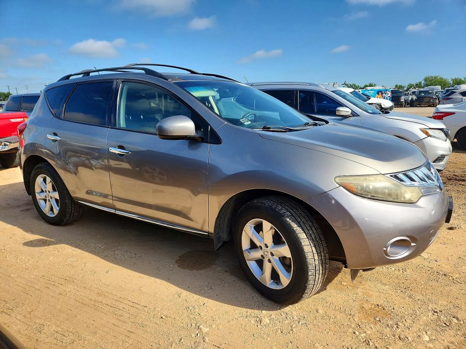 2009 Nissan Murano VIN JN8AZ18U69W001773 COPART salvage auction — MINOR DENT/SCRATCHES, Tx - Certificate Of Title, sold $625 on 2026-07-09 (photo 4)