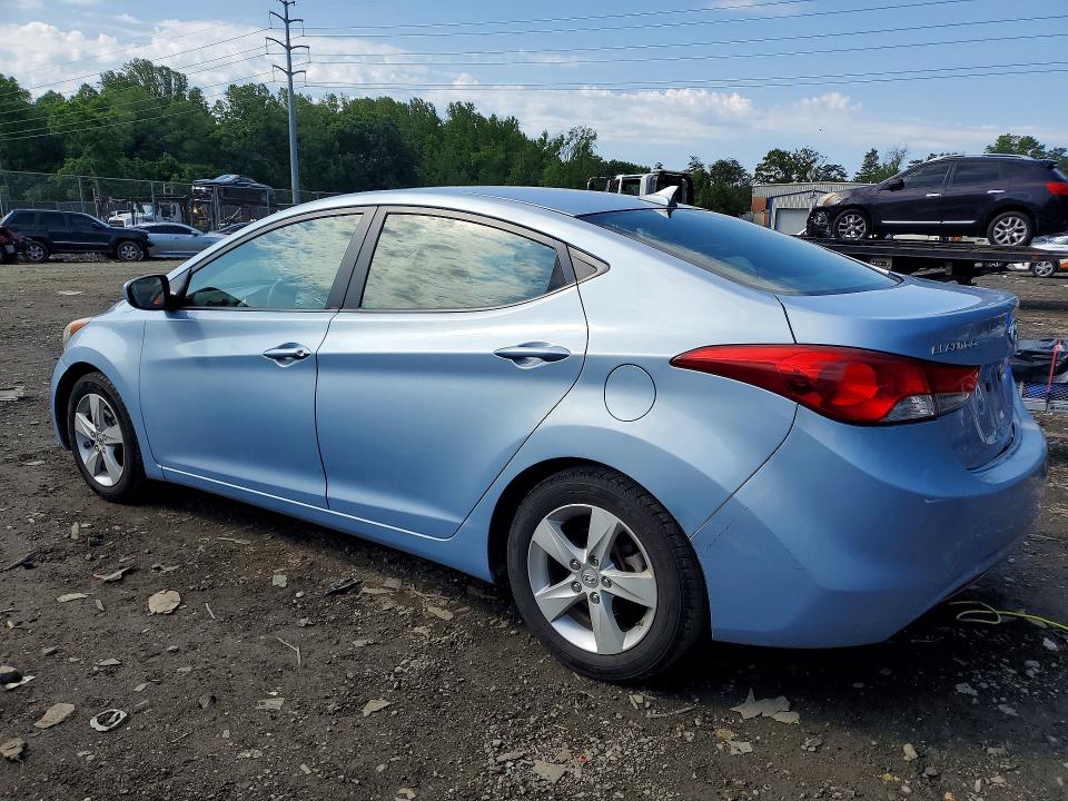 2012 Hyundai Elantra VIN KMHDH4AE4CU449413 COPART salvage auction — SIDE, Md - Cert Of Salvage > 75% Damage, sold $1,150 on 2026-07-07 (photo 2)