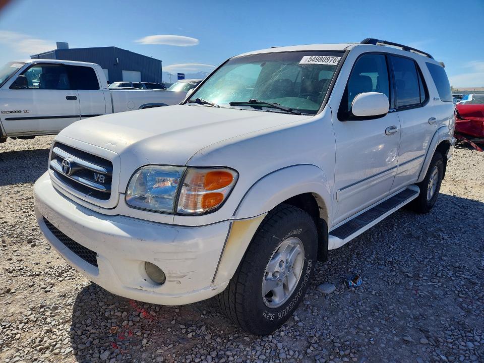 2001 Toyota Sequoia VIN 5TDBT48A71S038098 COPART salvage auction — MECHANICAL, Ut - Certificate Of Title, sold $350 on 2026-07-14 (photo 1)