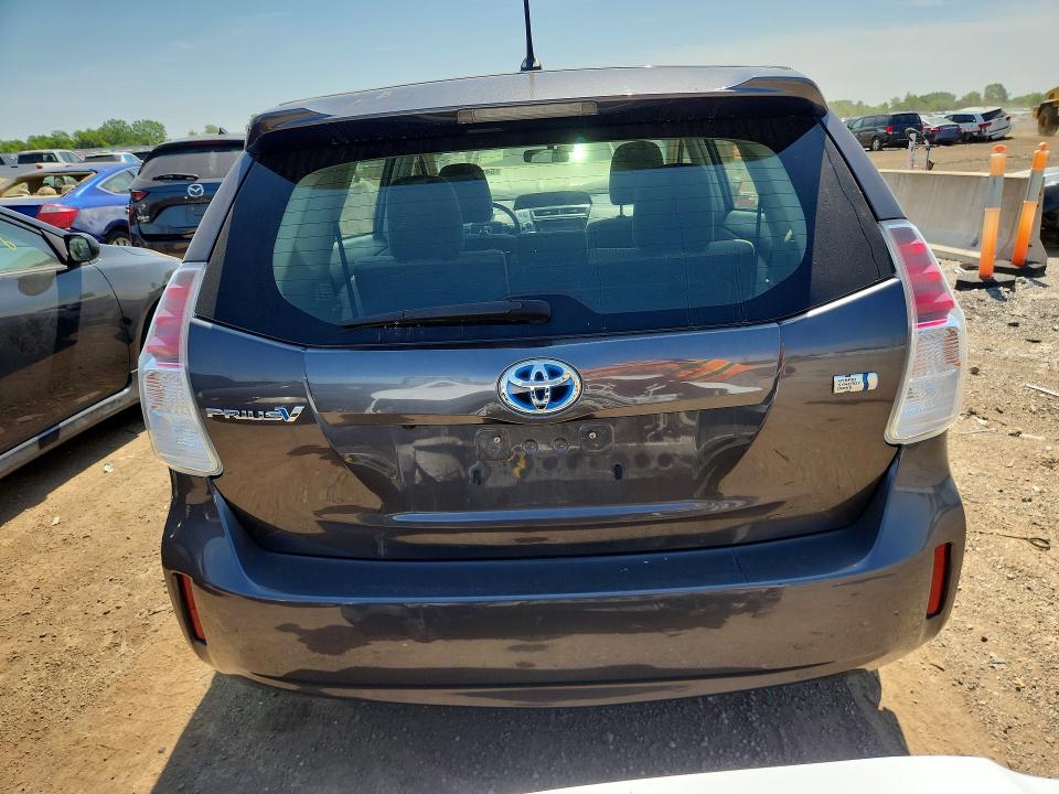 2017 Toyota Prius v VIN JTDZN3EUXHJ065837 COPART salvage auction — HAIL, Wv - Salvage Certificate, sold $2,450 on 2026-07-28 (photo 6)