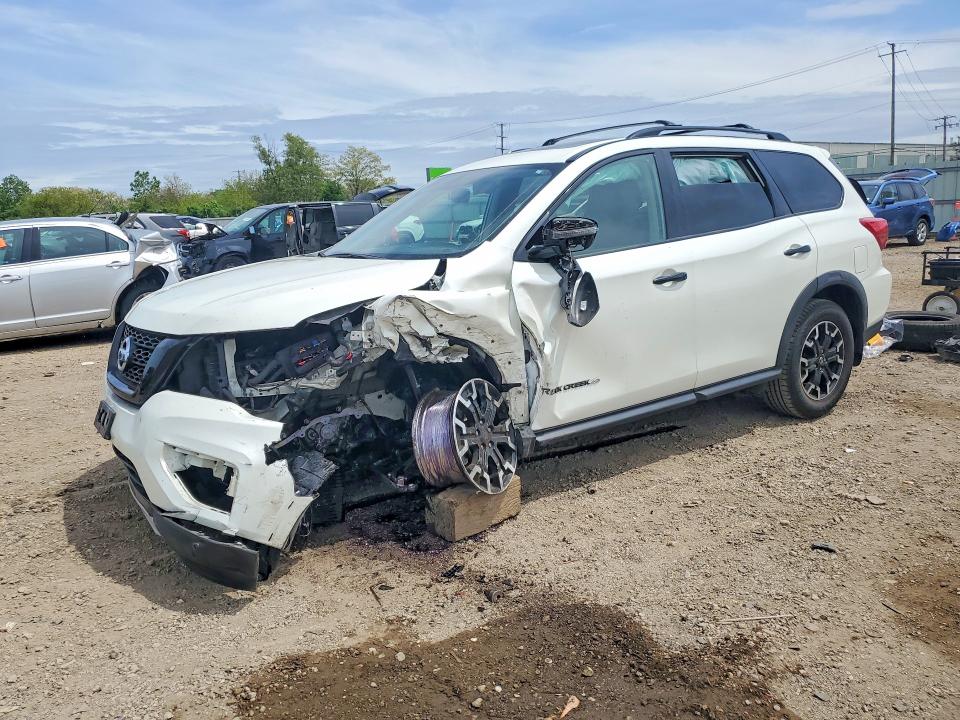 2020 Nissan Pathfinder VIN 5N1DR2CM1LC649743 COPART salvage auction — FRONT END, Il - Salvage Certificate, sold $1,500 on 2026-07-09 (photo 1)