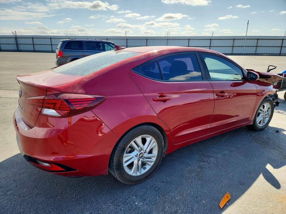 2019 Hyundai Elantra VIN KMHD84LF4KU739817 COPART salvage auction — FRONT END, Ca - Salvage Certificate, sold $925 on 2026-07-23 (photo 3)
