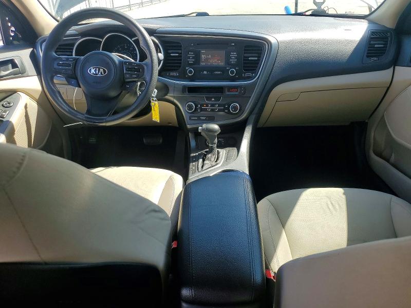 2015 Kia Optima VIN KNAGM4A71F5632262 COPART salvage auction — FRONT END, Nc - Salvage Certificate Of Title, sold $575 on 2026-07-02 (photo 8)