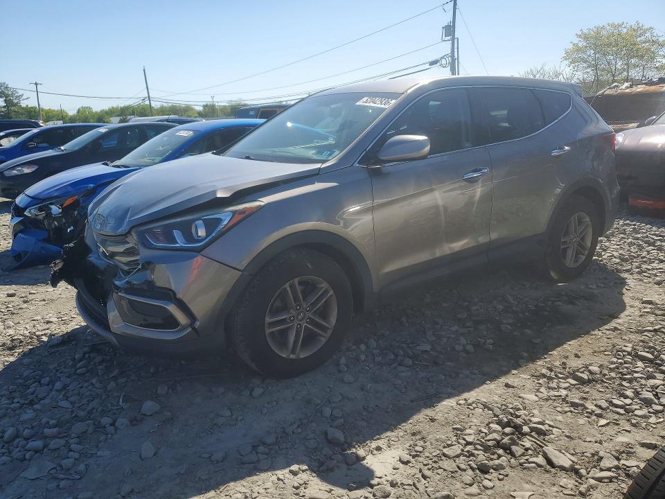 2017 Hyundai Santa fe VIN 5XYZTDLB0HG383365 COPART salvage auction — FRONT END, Nj - Cert Of Title-Salvage, sold $2,700 on 2026-07-08 (photo 1)