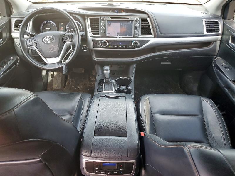 2015 Toyota Highlander VIN 5TDKKRFH6FS099613 COPART salvage auction — HAIL, Tx - Certificate Of Title, sold $8,600 on 2026-07-09 (photo 8)
