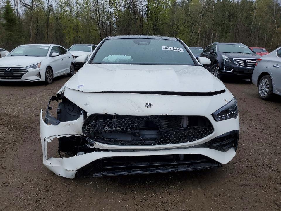 2025 Mercedes-benz Cla-klasse VIN W1K5J4HB8SN531538 COPART salvage auction — FRONT END, On - Permit Salvage, sold $20,250 on 2026-07-07 (photo 5)