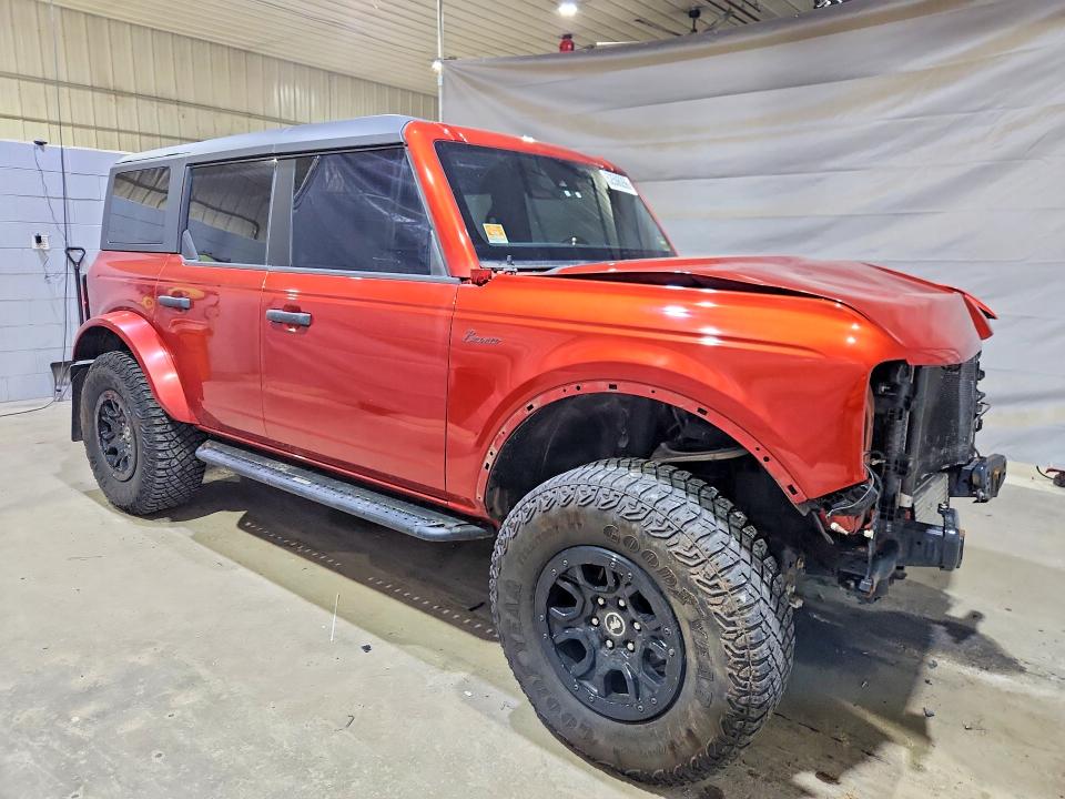 2022 Ford Bronco VIN 1FMEE5DP7NLB16373 COPART salvage auction — FRONT END, Me - Cert Of Title-Salvage Collisio, sold $17,000 on 2026-07-02 (photo 4)
