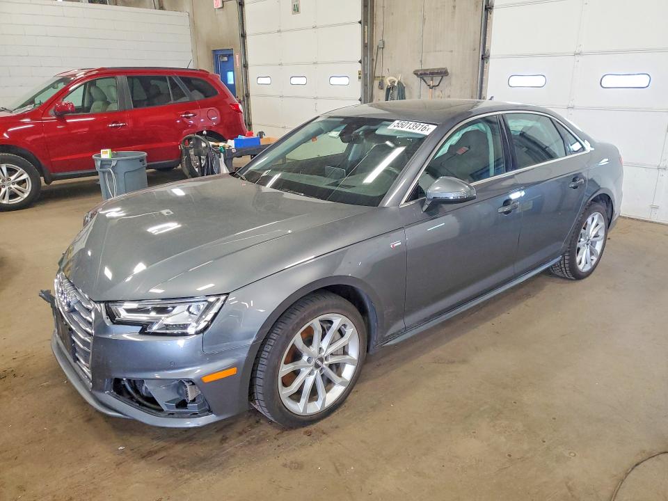 2019 Audi A4 VIN WAUFNAF47KA018310 COPART salvage auction — FRONT END, Mn - Cert Of Title-Salvage, sold $7,900 on 2026-07-16 (photo 1)