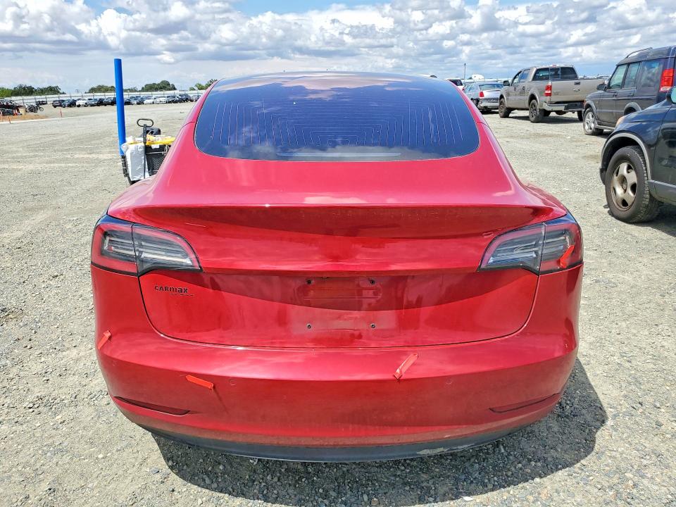 2018 Tesla Model 3 VIN 5YJ3E1EA0JF008849 COPART salvage auction — FRONT END, CA - SALVAGE CERTIFICATE, sold $5,900 on 2026-07-07 (photo 6)