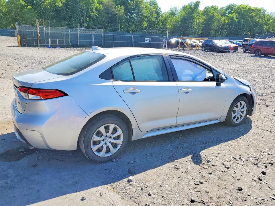 2020 Toyota Corolla VIN JTDEPRAE1LJ017534 COPART salvage auction — FRONT END, Pa - Certificate Of Salvage, sold $3,800 on 2026-07-08 (photo 3)