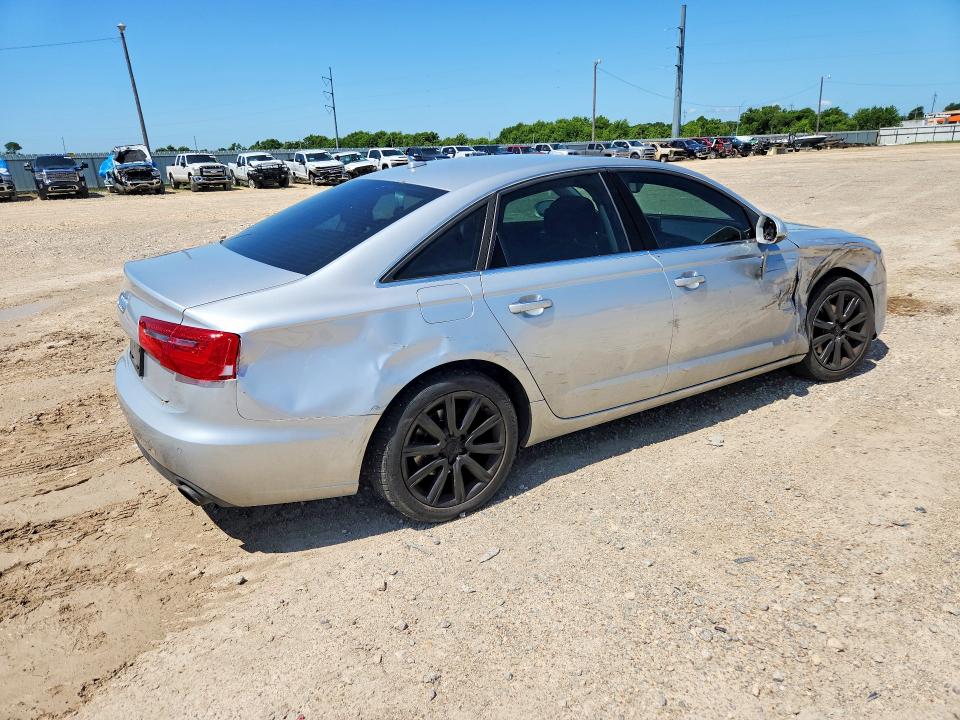 2013 Audi A6 VIN WAUGFAFC3DN005607 COPART salvage auction — SIDE, TX - SALVAGE VEHICLE TITLE, sold $800 on 2026-07-29 (photo 3)