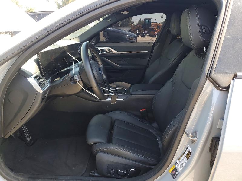 2024 BMW I4 VIN WBY43AW04RFS79810 COPART salvage auction — MINOR DENT/SCRATCHES, Ca - Salvage Certificate, sold $24,300 on 2026-07-28 (photo 7)